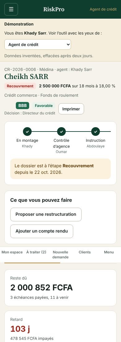 Un dossier en recouvrement sur le téléphone d’un agent